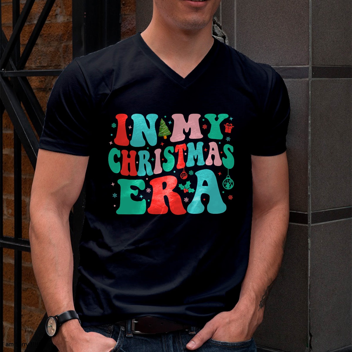 In My Christmas Era Cute Groovy Christmas Holiday Xmas T-Shirt - Christmas Unisex T-Shirt/Hoodie/Sweatshirt - SNOW00