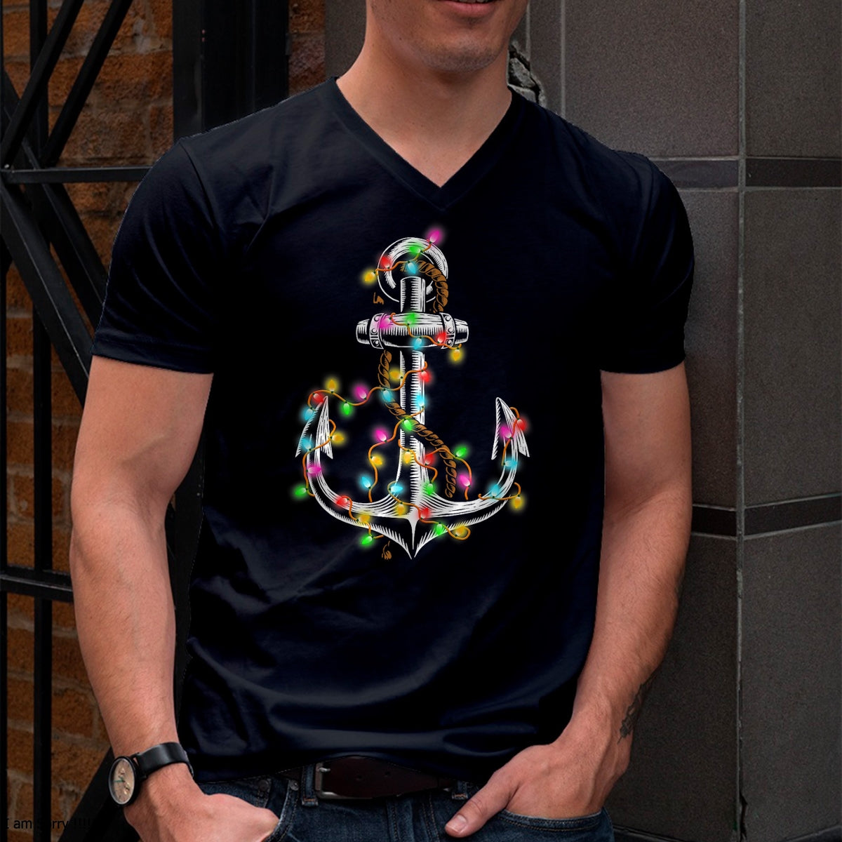 Christmas Lights Boating Sailing Cruise Boat Gifts T-Shirt - Christmas Unisex T-Shirt/Hoodie/Sweatshirt - SNOW00