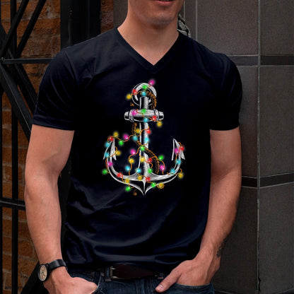 Christmas Lights Boating Sailing Cruise Boat Gifts T-Shirt - Christmas Unisex T-Shirt/Hoodie/Sweatshirt - SNOW00
