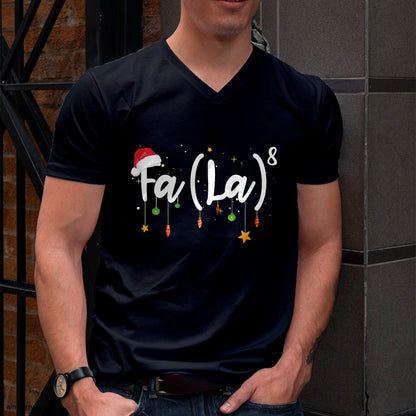 FA (LA)8 Funny Christmas Santa Fa La Math T-Shirt - Christmas Unisex T-Shirt/Hoodie/Sweatshirt - SNOW00