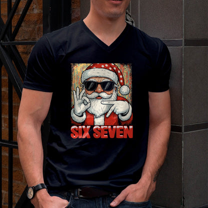 Funny Six Seven Meme Christmas Cool Santa Saying 6 7 T-Shirt - Christmas Unisex T-Shirt/Hoodie/Sweatshirt - SNOW00