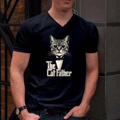 Cat Lover Gifts Funny The CatFather Mens Cat Dad T-Shirt