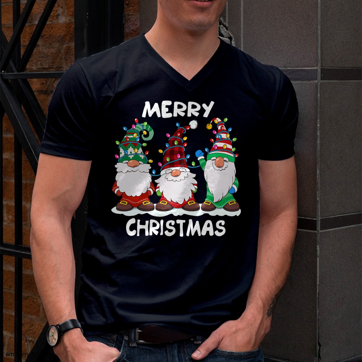 Merry Christmas Gnomes Xmas Family Men Women T-Shirt - Christmas Unisex T-Shirt/Hoodie/Sweatshirt - SNOW00