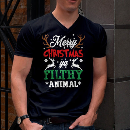 Merry Christmas Animal Filthy Ya Xmas Pajama T-Shirt - Christmas Unisex T-Shirt/Hoodie/Sweatshirt - SNOW00