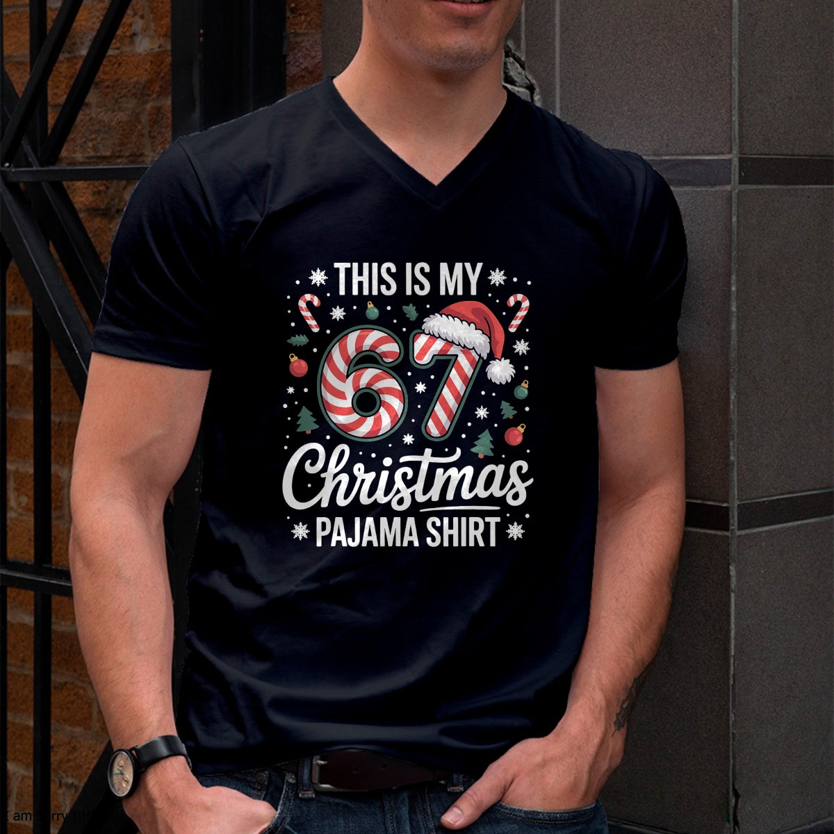 This My 67 Christmas Pajama 67 Meme Gen Alpha Boys Girls T-Shirt - Christmas Unisex T-Shirt/Hoodie/Sweatshirt - SNOW00