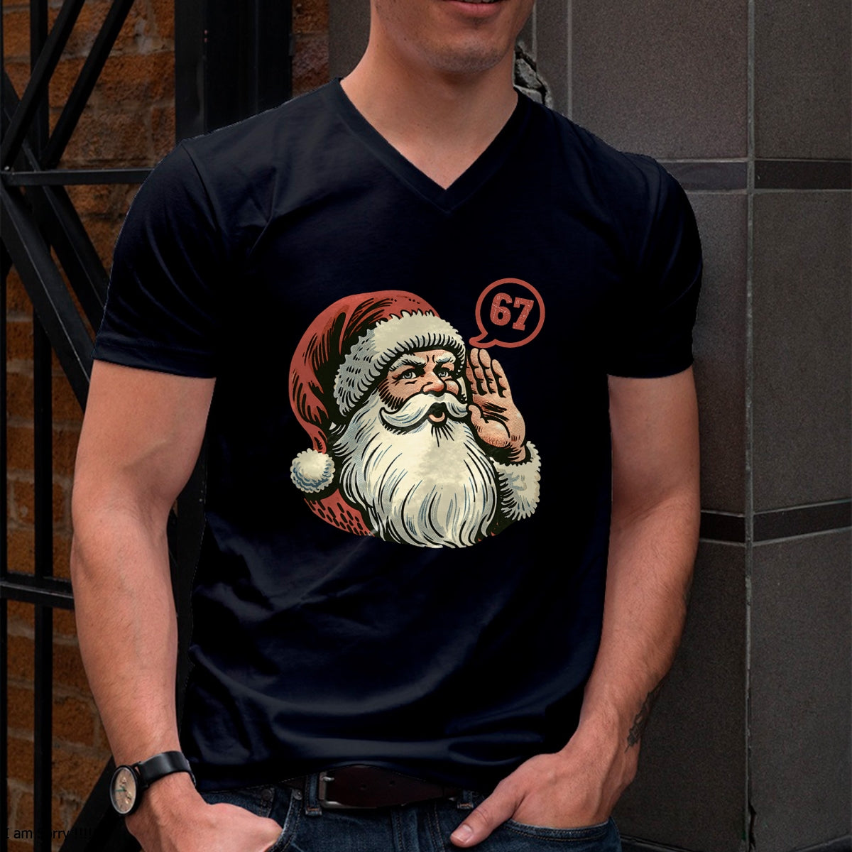 67 Christmas Funny Six Seven Meme Brainrot Santa Claus Boys T-Shirt - Christmas Unisex T-Shirt/Hoodie/Sweatshirt - SNOW00