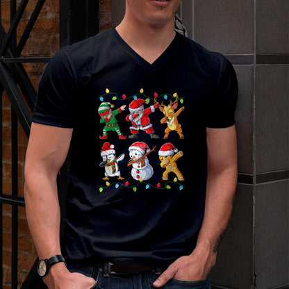 Dabbing Santa Elf Friends Christmas Boys Girls Men Xmas Dab T-Shirt - Christmas Unisex T-Shirt/Hoodie/Sweatshirt - SNOW00
