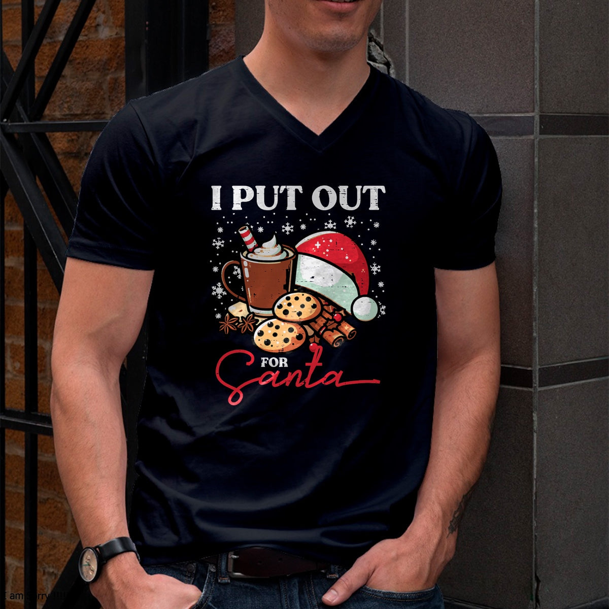 Christmas I Put Out For Santa Funny Xmas Kids Women Men T-Shirt - Christmas Unisex T-Shirt/Hoodie/Sweatshirt - SNOW00