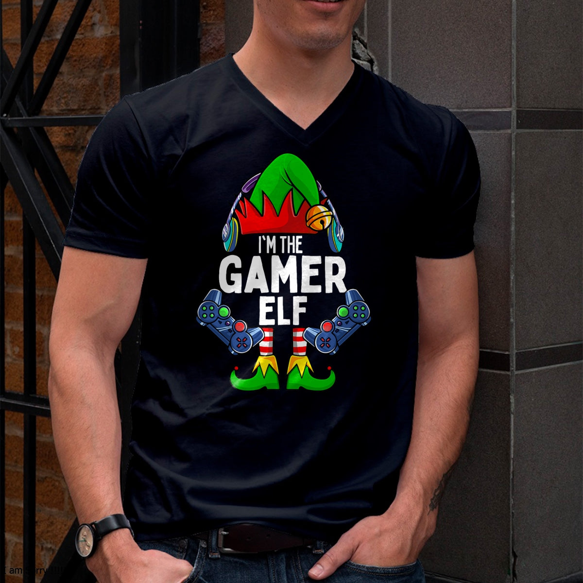 Gamer Elf Matching Family Christmas T-Shirt - Christmas Unisex T-Shirt/Hoodie/Sweatshirt - SNOW00