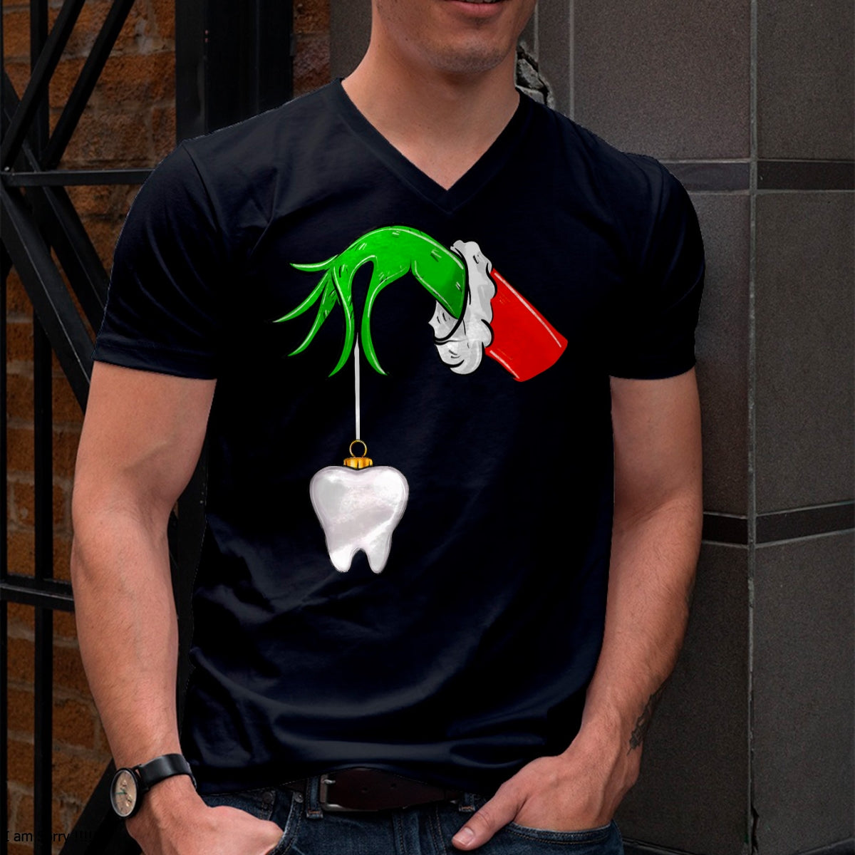 Christmas Tooth Dentist Dental Assistant Teeth Xmas Pajamas T-Shirt - Christmas Unisex T-Shirt/Hoodie/Sweatshirt - SNOW00