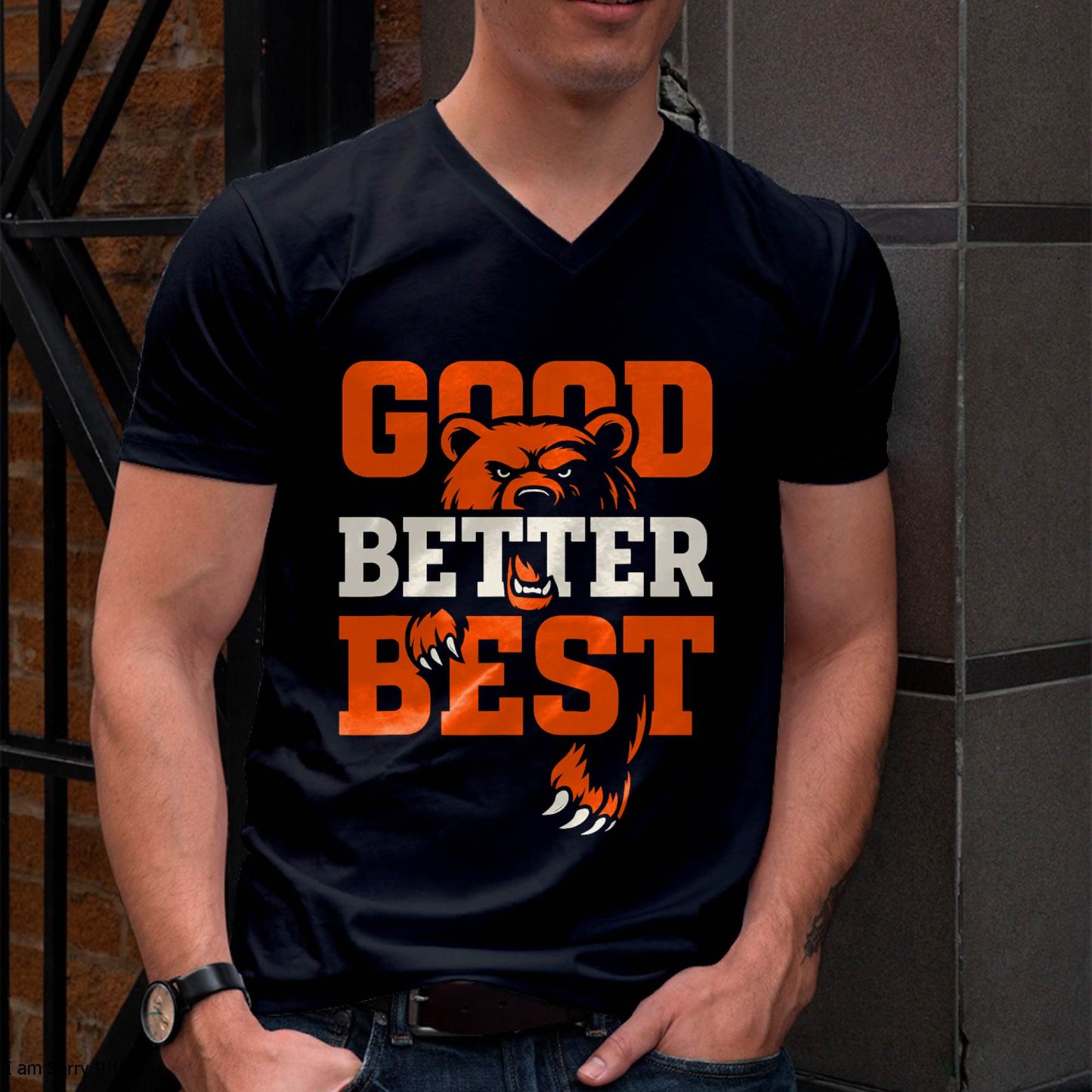 Good Better Best Never Let It Rest Motivation Bear T-Shirt