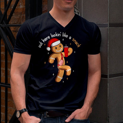 Out Here Looking Like A Snack Funny BouJee Xmas Gingerbread T-Shirt - Christmas Unisex T-Shirt/Hoodie/Sweatshirt - SNOW00