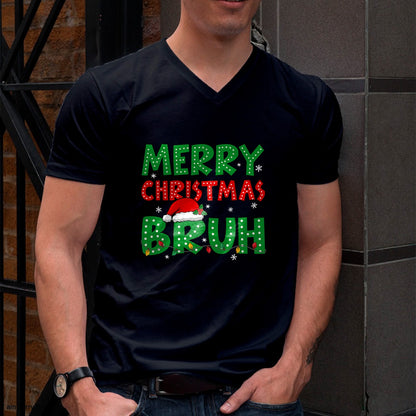 Bruh Meme Funny Saying Bro Greeting Teens Boys Men Christmas T-Shirt - Christmas Unisex T-Shirt/Hoodie/Sweatshirt - SNOW00
