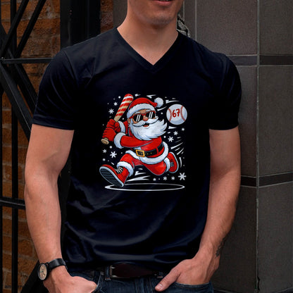 Funny Baseball Santa 67 Christmas Xmas Pajamas Boys T-Shirt - Christmas Unisex T-Shirt/Hoodie/Sweatshirt - SNOW00