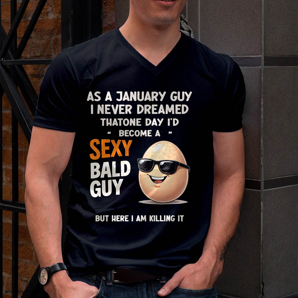 JANUARY SHIRT FOR A SEXY BALD MAN - SNOW01 (SKU2603-290-01)