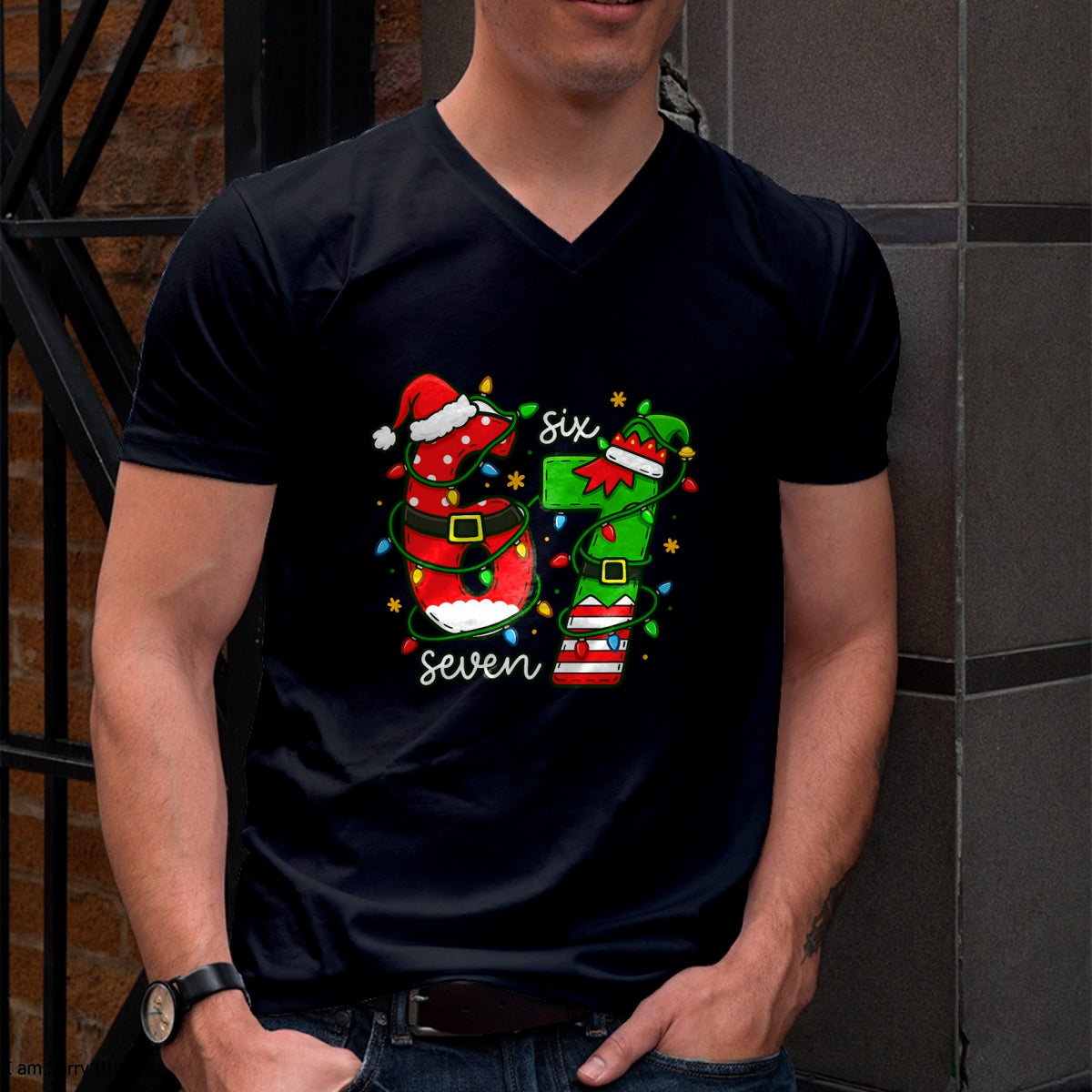 Trending Six Seven Meme Christmas 67 Xmas Men Women Kids T-Shirt - Christmas Unisex T-Shirt/Hoodie/Sweatshirt - SNOW00