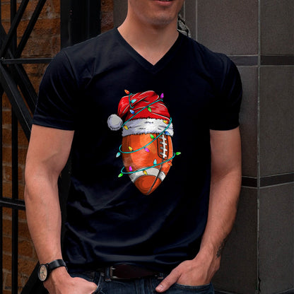 Santa Sports Design For Men Boys Christmas Football Player T-Shirt - Christmas Unisex T-Shirt/Hoodie/Sweatshirt - SNOW00