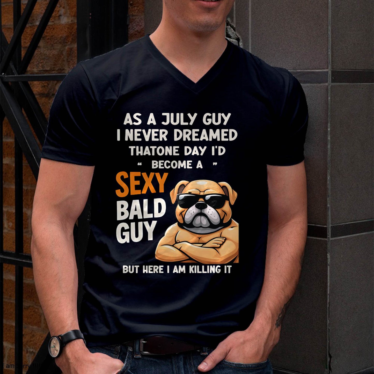JULY SHIRT FOR A SEXY BALD MAN - SNOW07 (SKU2603-281-07)