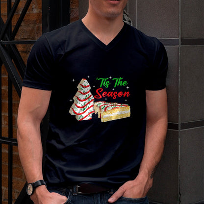 Funny Tis The Season Design Christmas Tree Cakes Debbie T-Shirt - Christmas Unisex T-Shirt/Hoodie/Sweatshirt - SNOW00