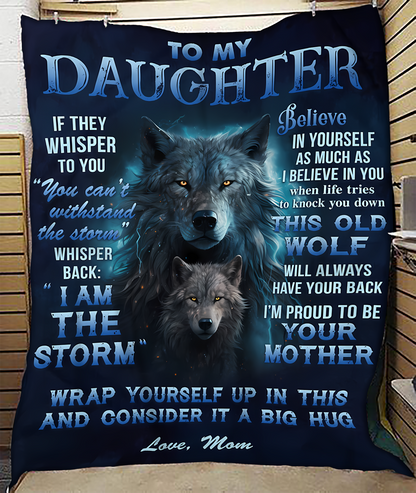 BLANKET FOR DAUGHTER – COMFORT & WARMTH GIFT FROM MOM Sherpa Fleece Quilt Blanket SNOW00 (SKUB12-97)