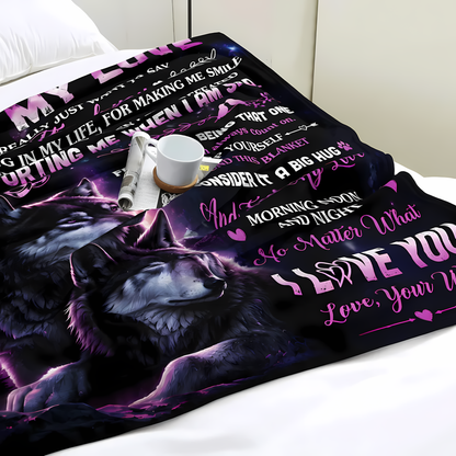 Special Gift For Your Husband Blanket - From Wife (SKU2608-550)