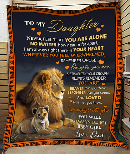 Special Gift For Your Daughter Blanket - From Dad01 (SKUB11-103)