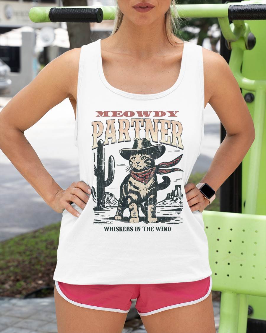 Meowdy Partner Cowboy Cat Vintage T-Shirt
