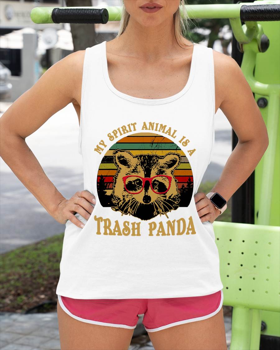 My Spirit Animal is A Trash Panda Geeky Glasses T-Shirt