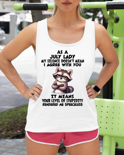 JULY SHIRT, MY SILENCE DOESN'T MEAN I AGREE WITH YOU - SNOW07 (SKU2604-221-07)