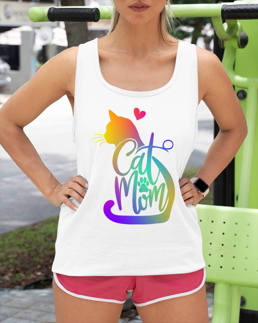 Cat Mom Cat Lover Cute Mother's Day Mama I Love My Cat T-Shirt