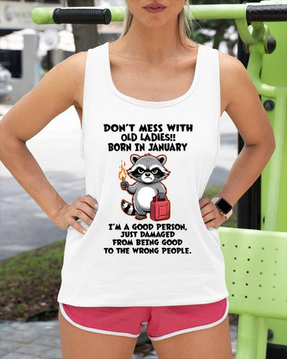 JANUARY SHIRT, DAMAGED FROM BEING GOOD TO THE WRONG PEOPLE - SNOW01 (SKU2604-282-01)