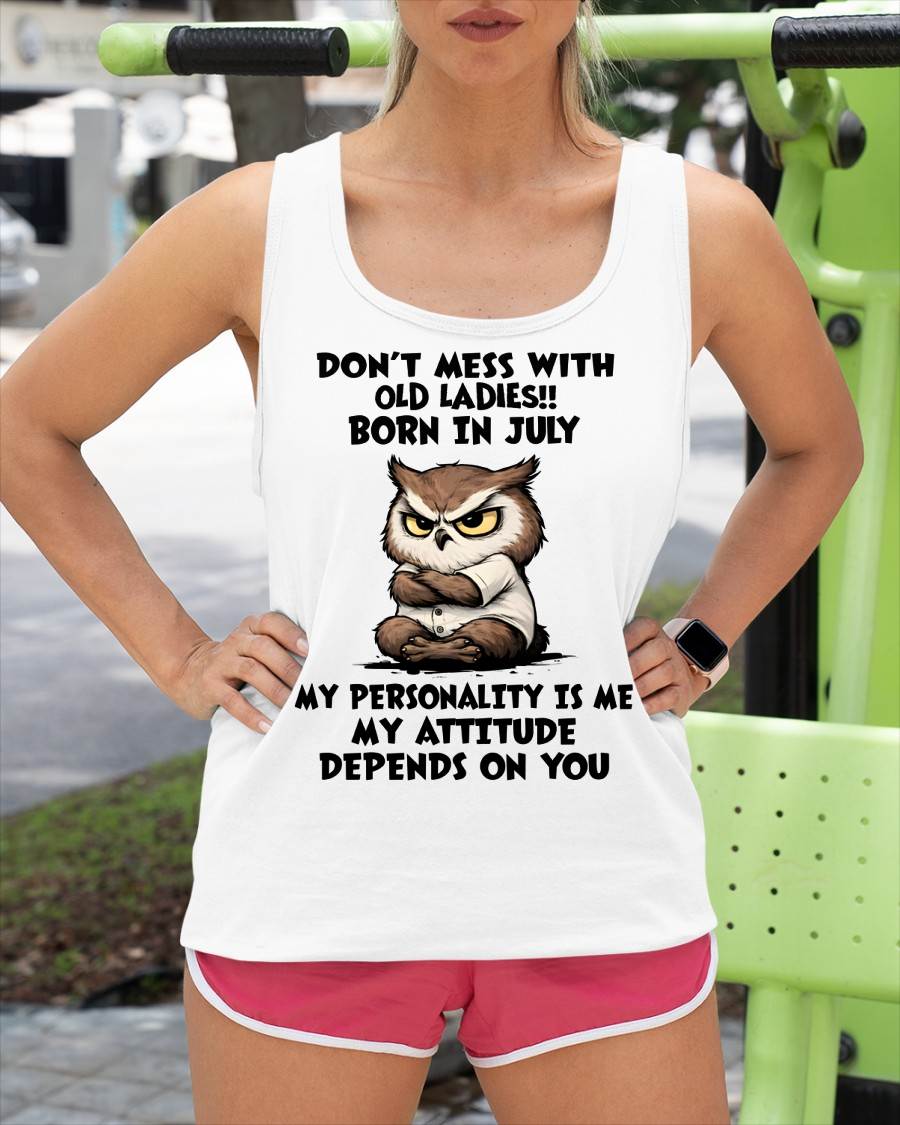 JULY SHIRT, MY ATTITUDE DEPENDS ON YOU - FMA SNOW07 (SKU2604-58-07)
