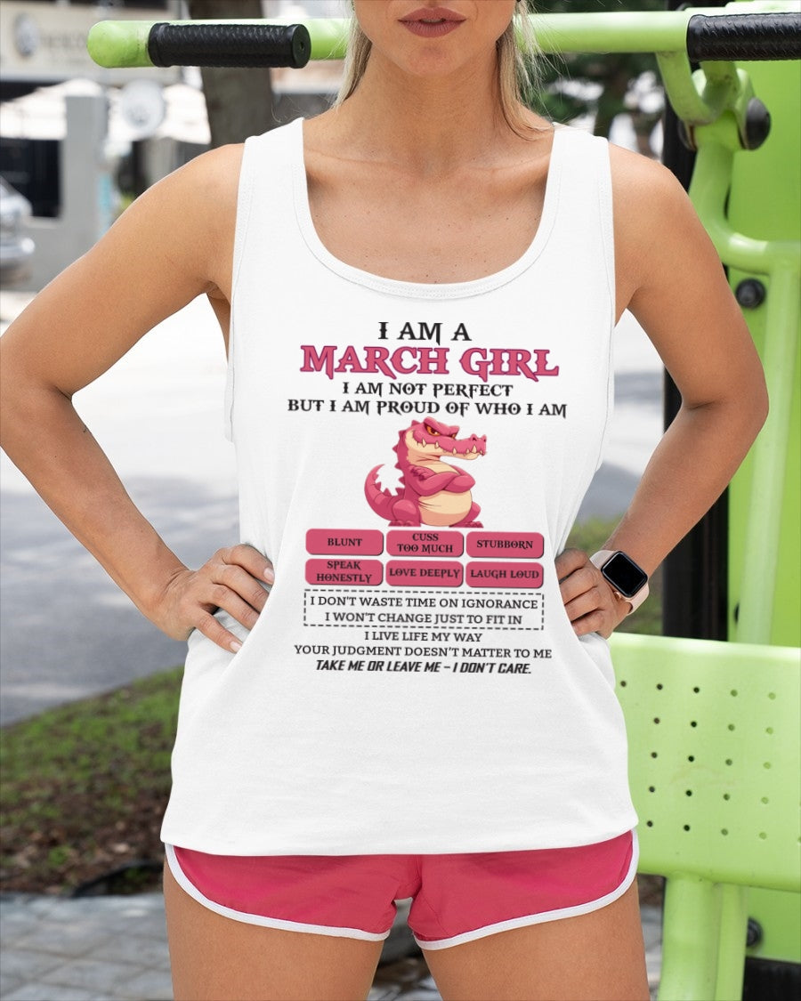 March Girl Shirt – Birthday Gift for Women - SNOW03 FMA (SKU10-80-03)