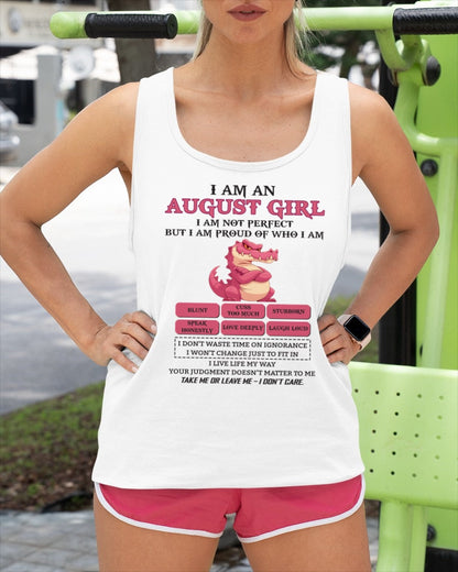 August Girl Shirt – Birthday Gift for Women - SNOW08 FMA (SKU10-80-08)