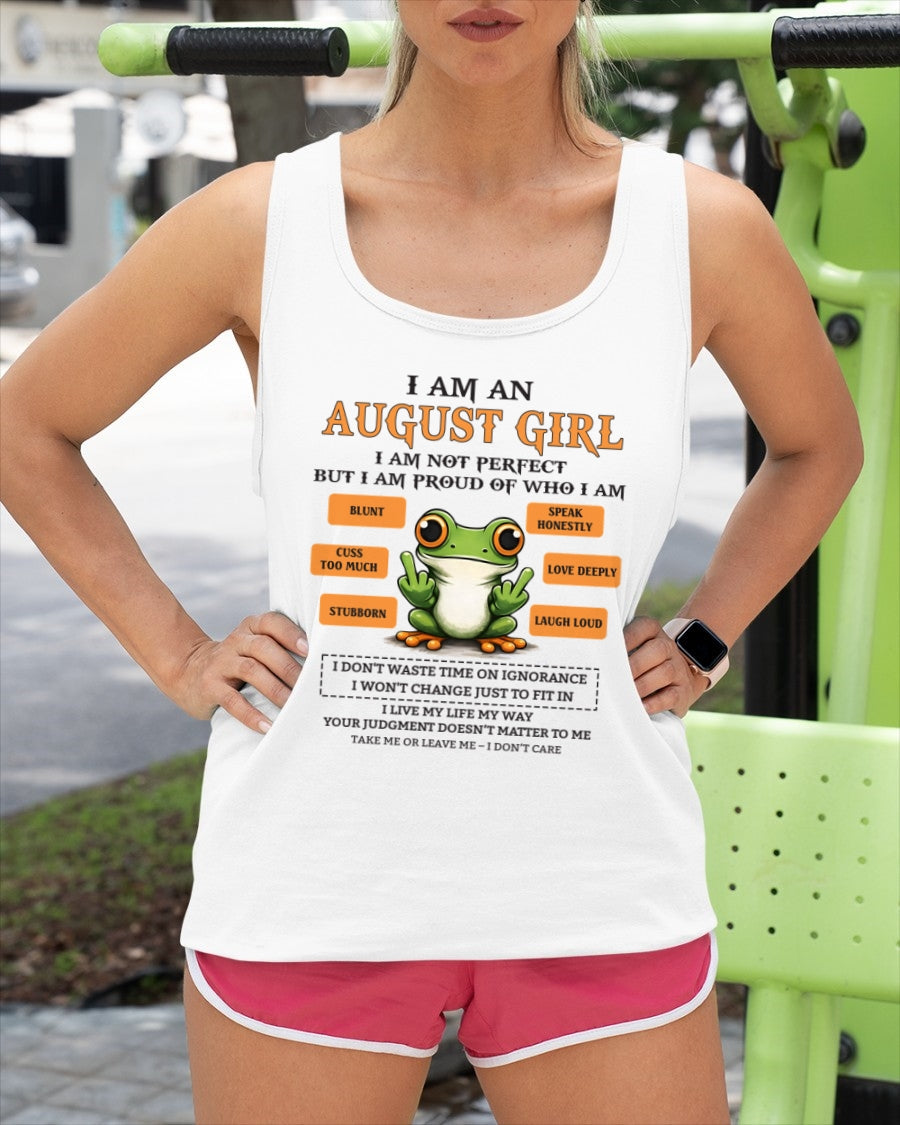 "I AM A AUGUST GIRL" - Birthday Gift For August Girls - FMA SNOW08 (SKU2602-189-08)