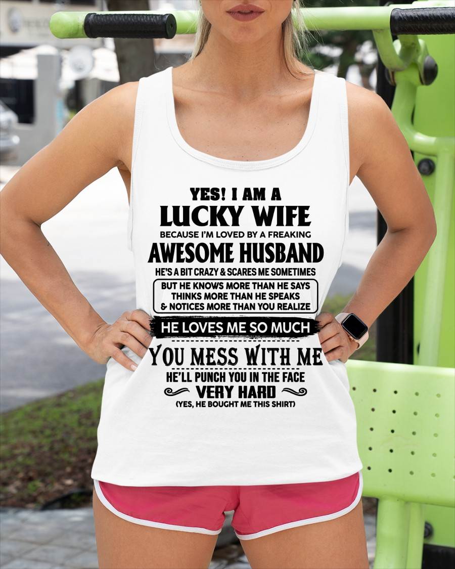 I’M LOVED BY A FREAKING AWESOME HUSBAND GIFT T SHIRT FROM HUSBAND FOR WIFE – SNOW MALE00 (SKU26T-01196-00)