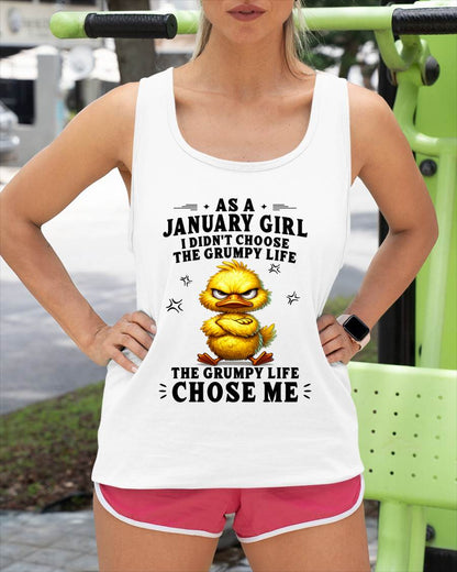 JANUARY SHIRT THE GRUMPY LIFE CHOSE ME - SNOW01 (SKU2605-72-01)