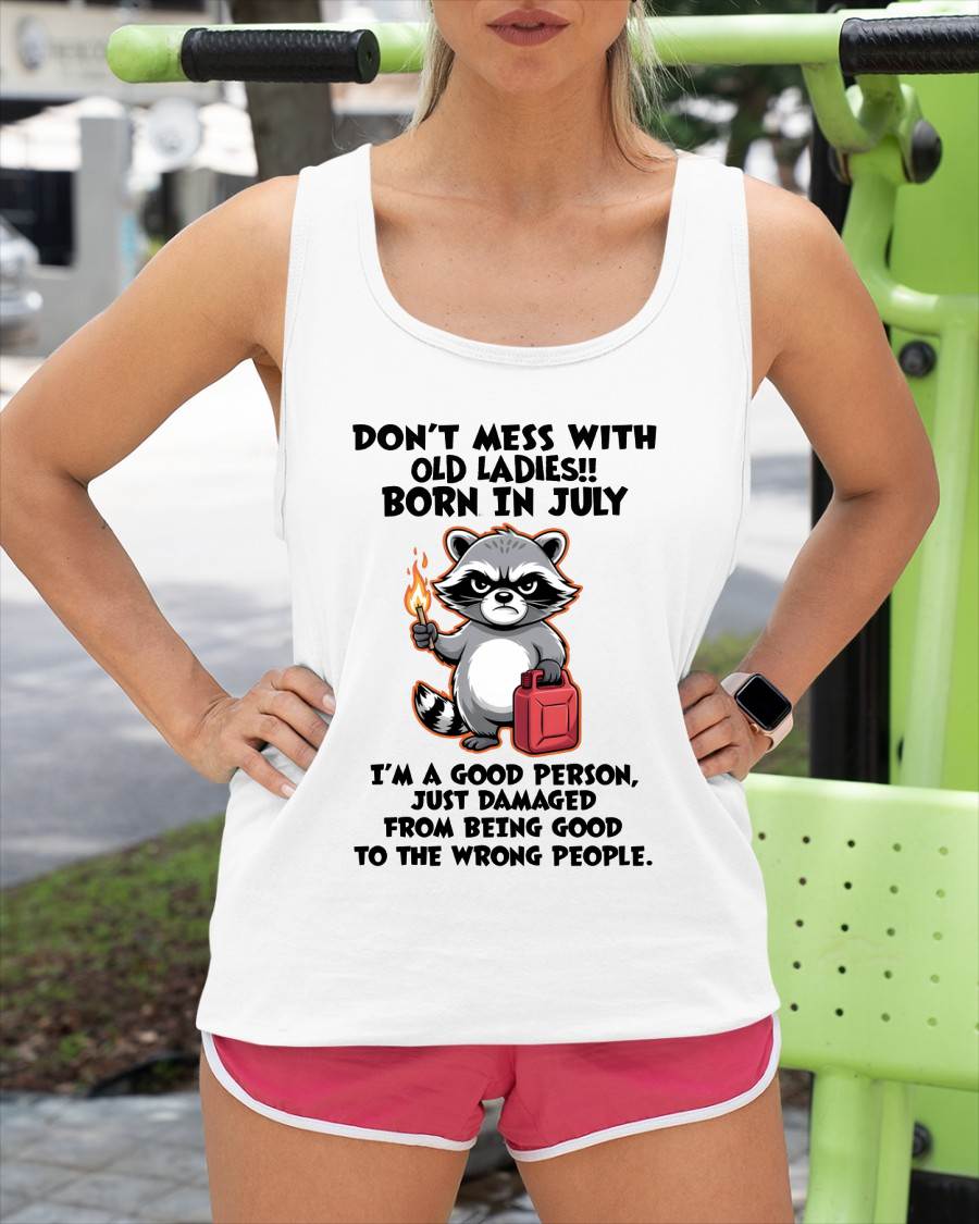 JULY SHIRT, DAMAGED FROM BEING GOOD TO THE WRONG PEOPLE - SNOW07 (SKU2604-282-07)
