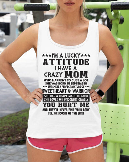 SEPTEMBER, SHE HAS A HEART MADE OF GOLD - GIFT T SHIRT FROM MOM FOR DAUGHTER - SNOW09 (SKU2603-168-09)