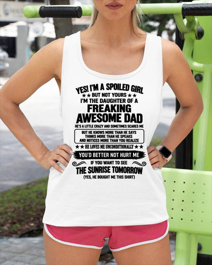 I’M A SPOILED GIRL - SHIRT FROM DAD TO DAUGHTER - SNOW00 (SKU2609-88-00)