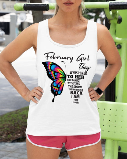 FEBRUARY GIRL, THEY WHISPERED TO HER YOU CANNOT WITHSTAND THE STORM SHE WHISPERED BACK I AM THE STORM – SNOW02 fma ( SKU26T-01297-02)