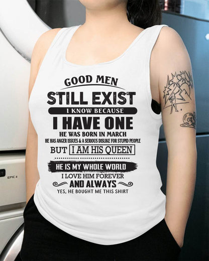 March - Good Men Still Exist - Perfect Gift For Girlfriend, Wife From Husband - SNOW03 (SKU07-166-03)