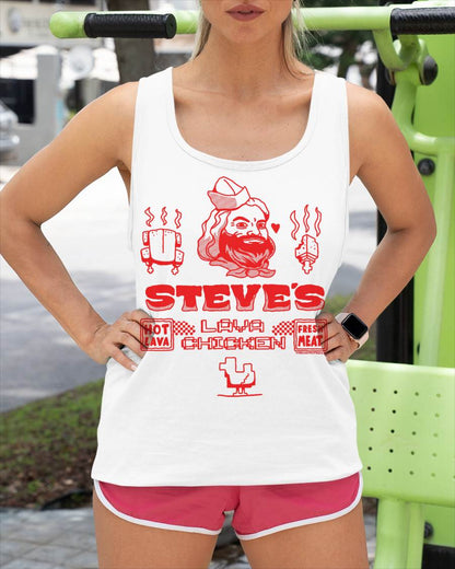 A Minecraft Movie Steve's Lava Chicken Restaurant Logo T-Shirt