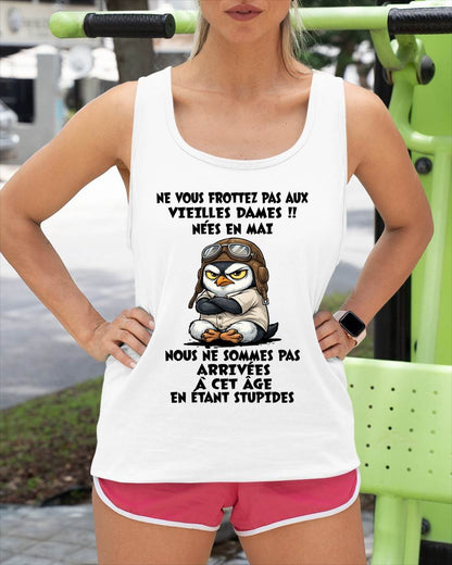 MAI SHIRT NE VOUS FROTTEZ PAS AUX VIEILLES DAMES - SNOW05 (SKU2605-132-05)