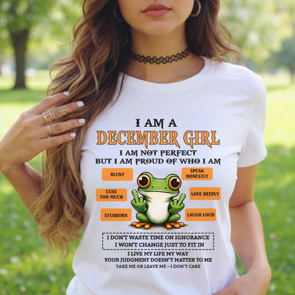 "I AM A DECEMBER GIRL" - Birthday Gift For December Girls - FMA SNOW12 (SKU2602-189-12)