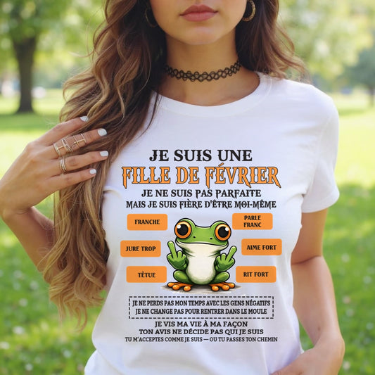JE SUIS UNE FILLE DE FÉVRIER  - fma SNOW02 / fr02 (SKU2603-02-02)