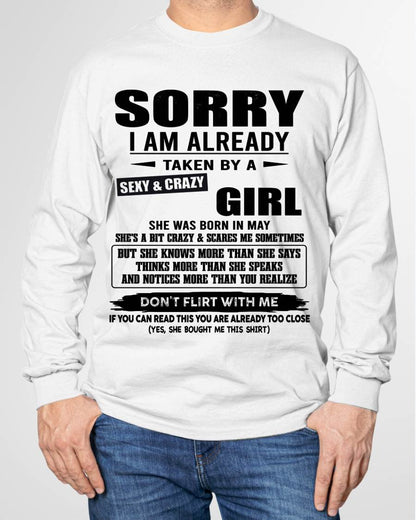 MAY, SORRY I AM ALREADY TAKEN BY A SEXY & CRAZY GIRL – SNOW MALE05 (SKU26T-01163-05)