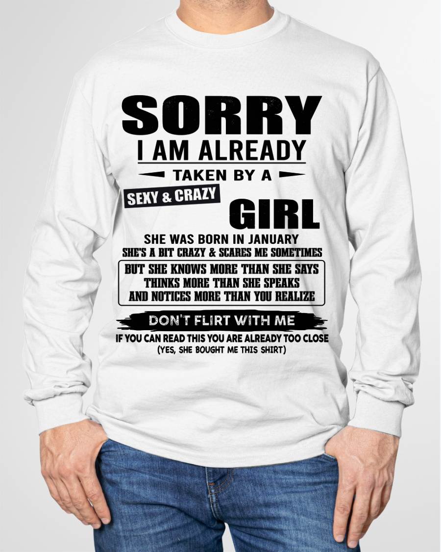 JANUARY, SORRY I AM ALREADY TAKEN BY A SEXY & CRAZY GIRL – SNOW MALE01 (SKU26T-01163-01)