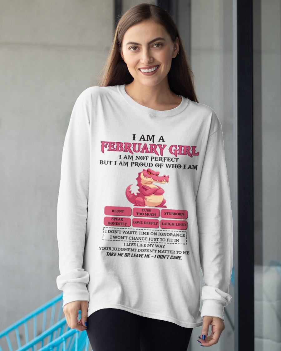 February Girl Shirt – Birthday Gift for Women - SNOW02 FMA (SKU10-80-02)