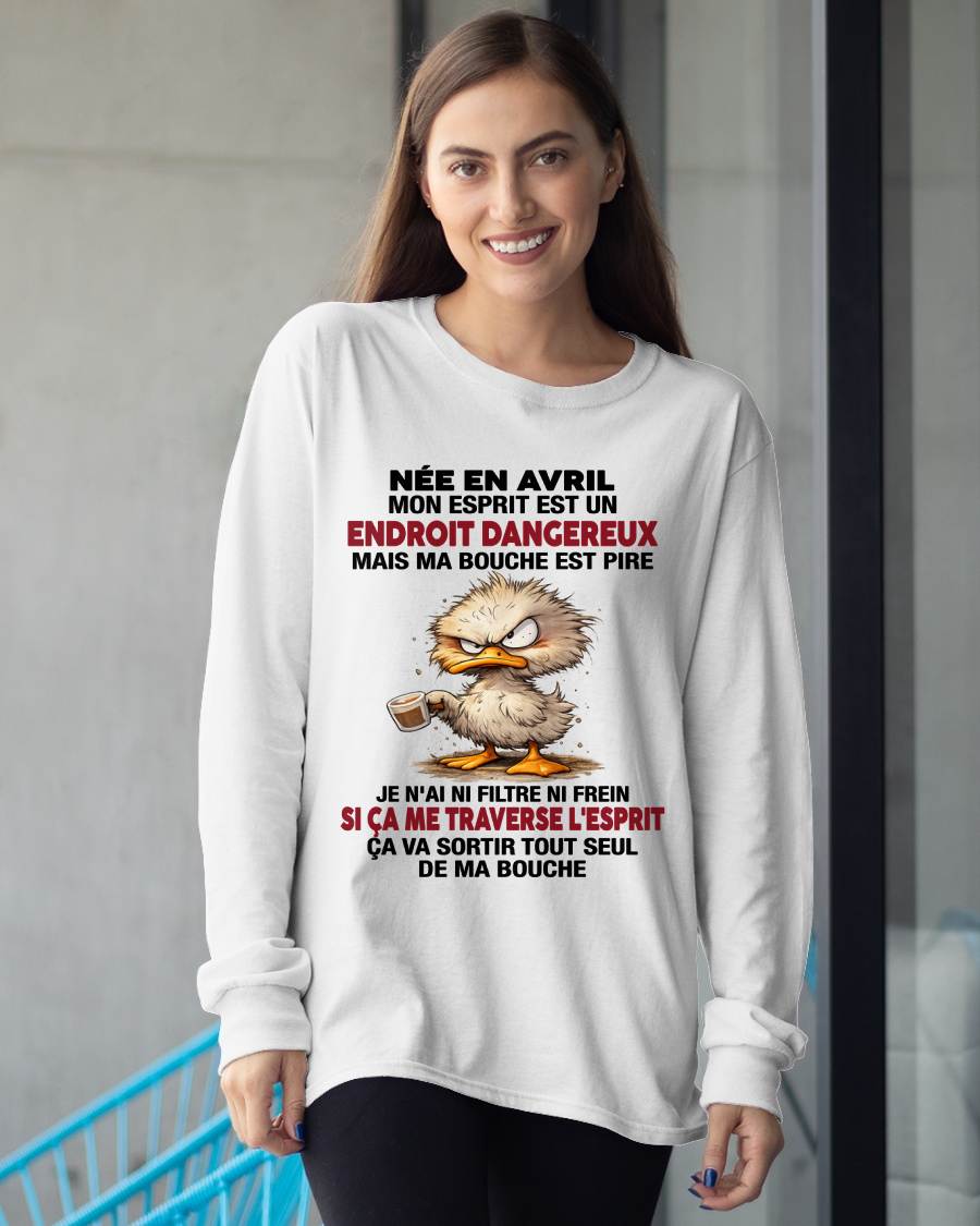 AVRIL SHIRT JE N'AI NI FILTRE NI FREIN - SNOW04 (SKU2605-146-04)